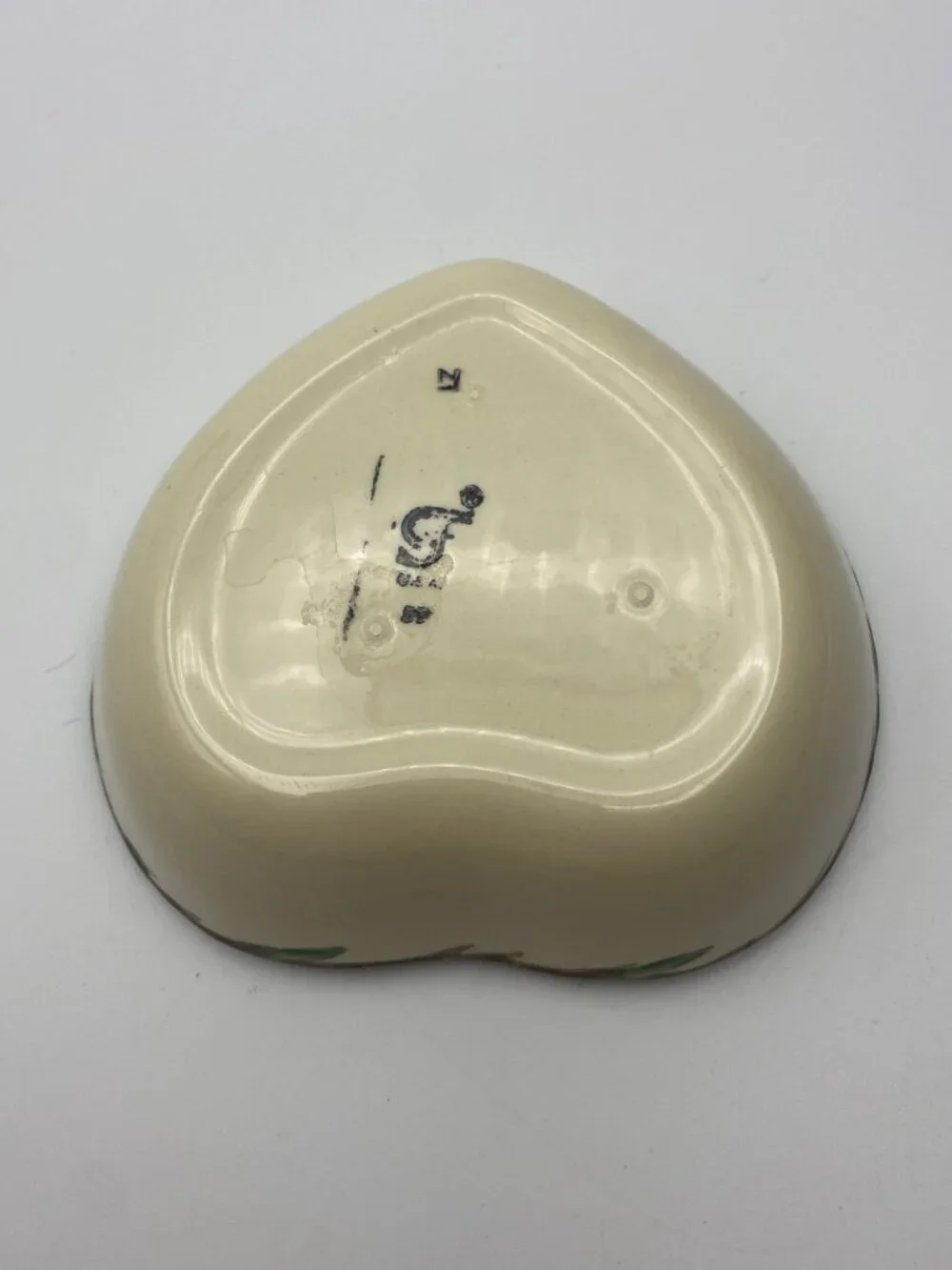 Franciscan Desert Rose Heart Trinket Box BOTTOM only